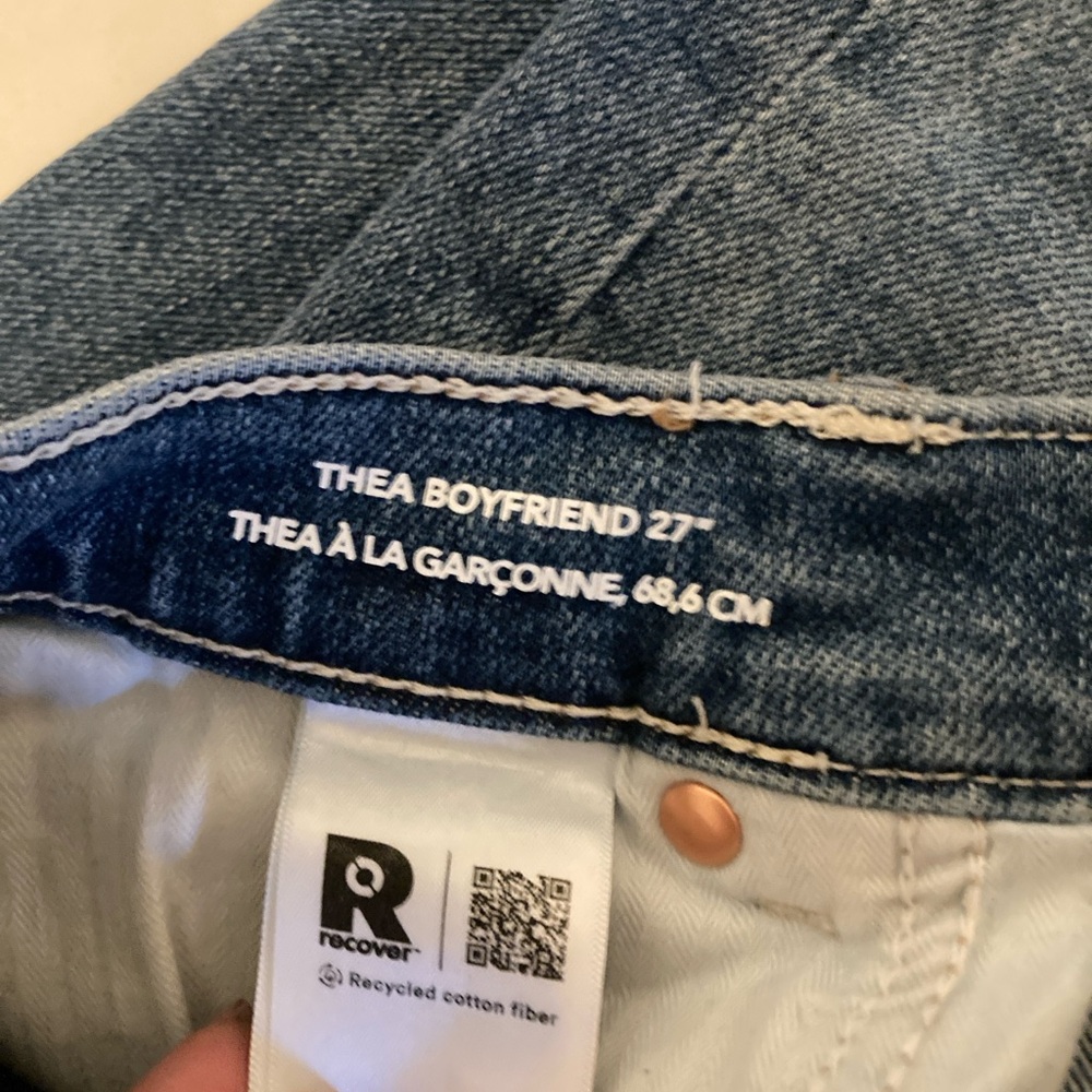 DL1961 Thea Boyfriend 27” Relaxed Tapered Jeans in Ravello Size 26 - Picture 7 of 11